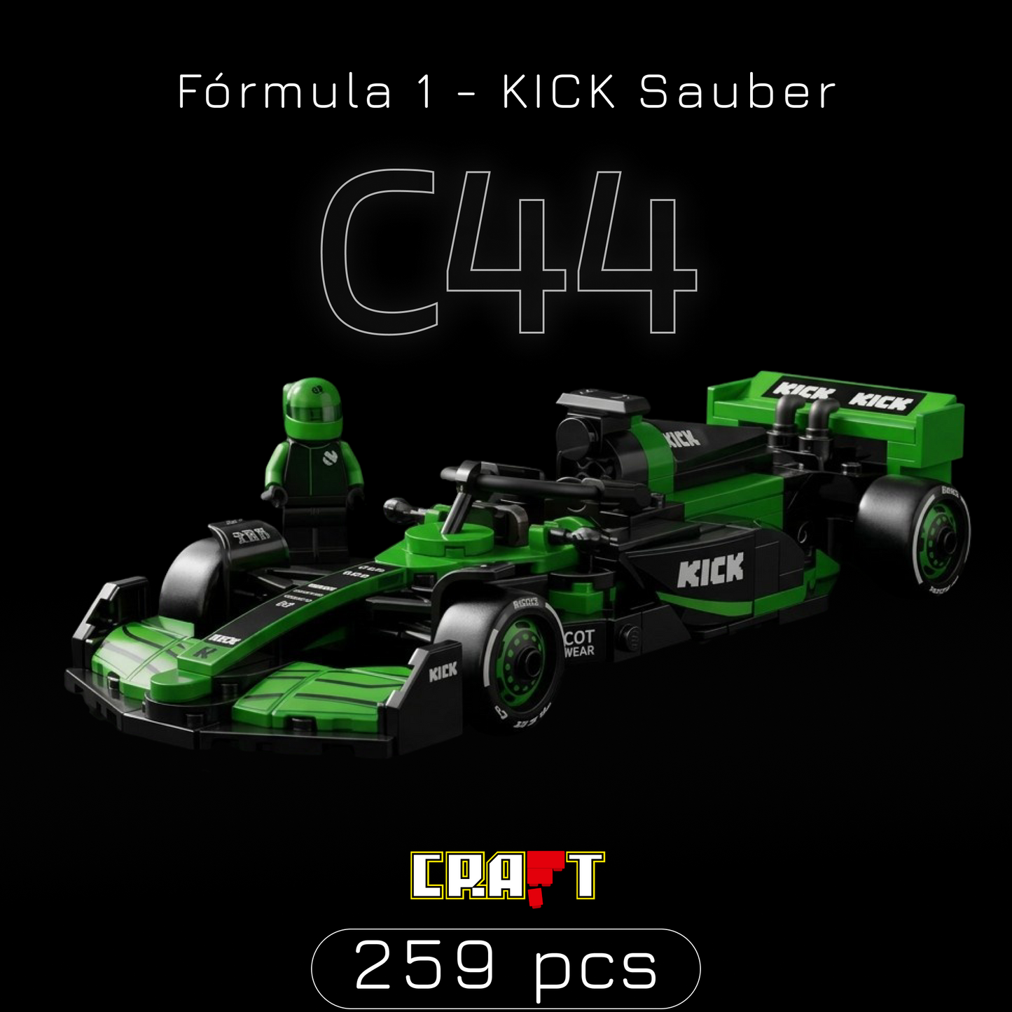 KICK Sauber C44 (259 peças)