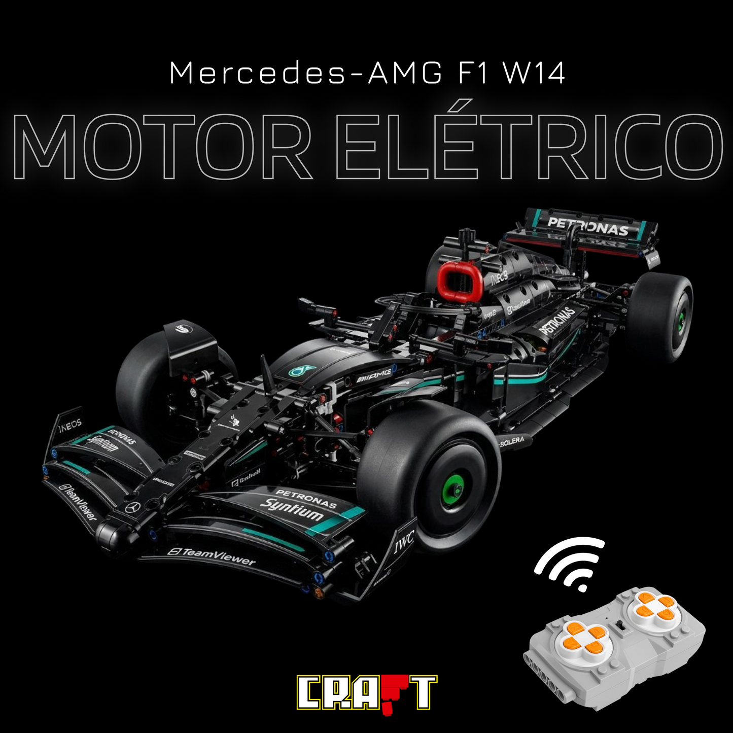 Fórmula 1 - Mercedes-AMG W14 (1642 peças)