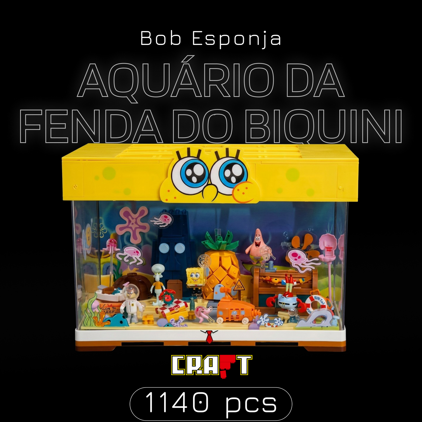 Bob Esponja - Praia da Fenda do Biquini (1140 peças)