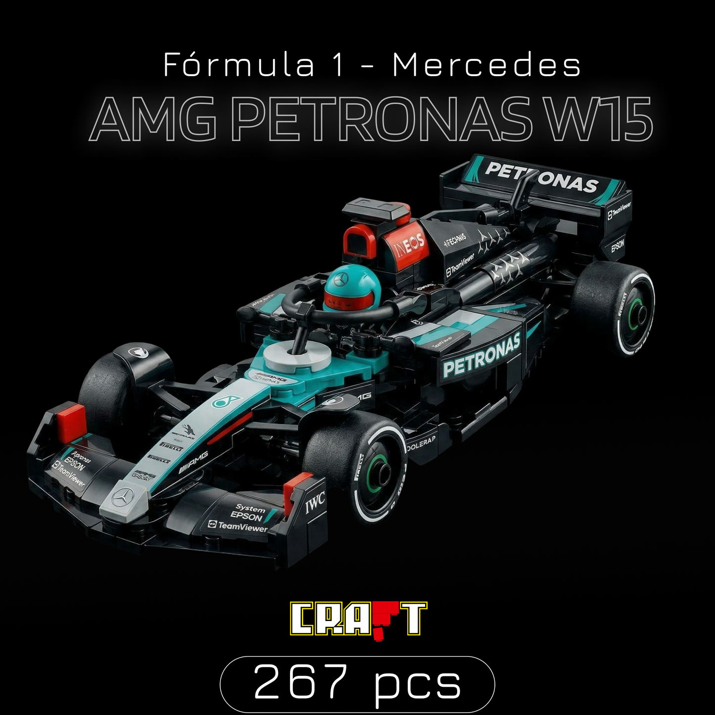 Speed Champion - Mercedes-AMG Petronas W15 (267 peças)