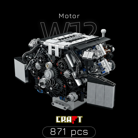 Motor W12 Twin Turbo (871 peças)
