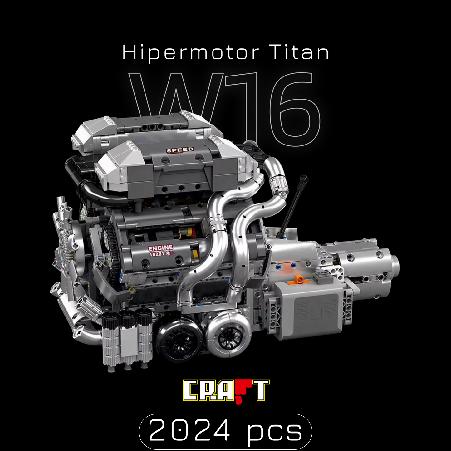 Hipermotor Titan W16 (2024 peças)
