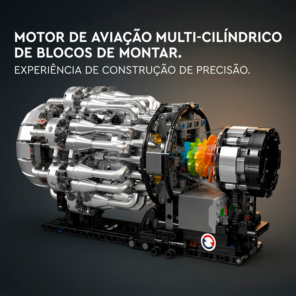 Motor Turbojato Mecânico (1214 peças)