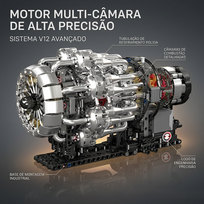 Motor Turbojato Mecânico (1214 peças)