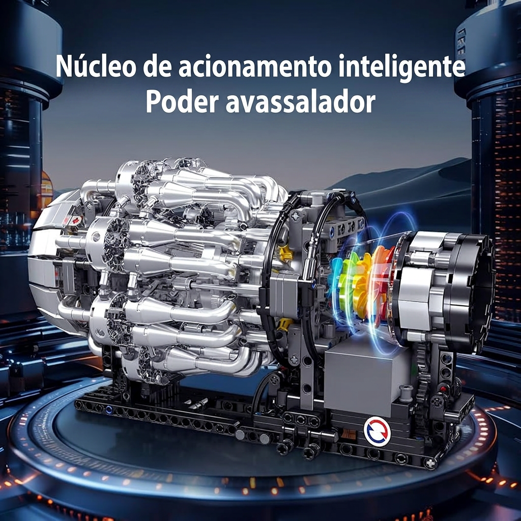 Motor Turbojato Mecânico (1214 peças)