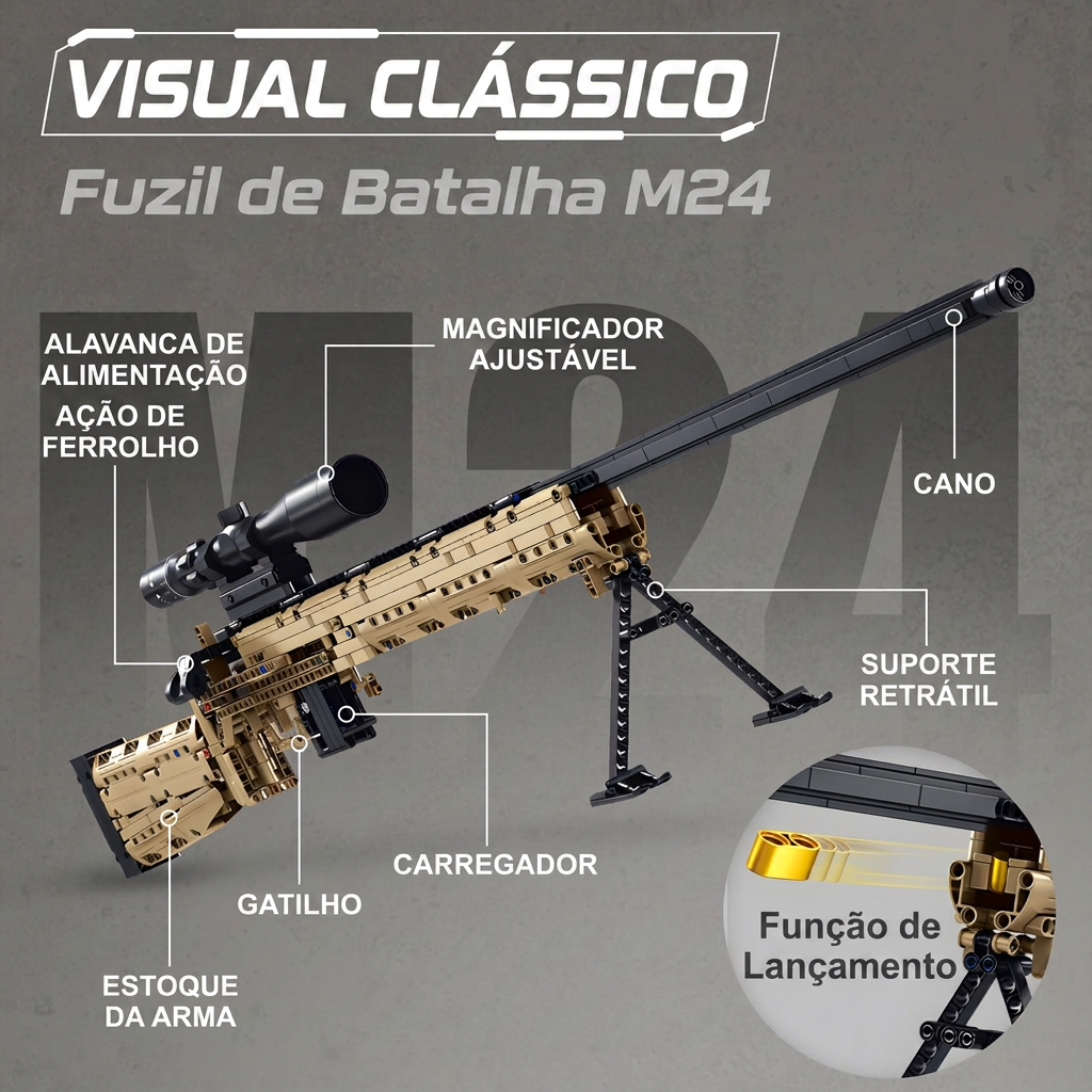 Fuzil de Precisão M24 (1086 peças)