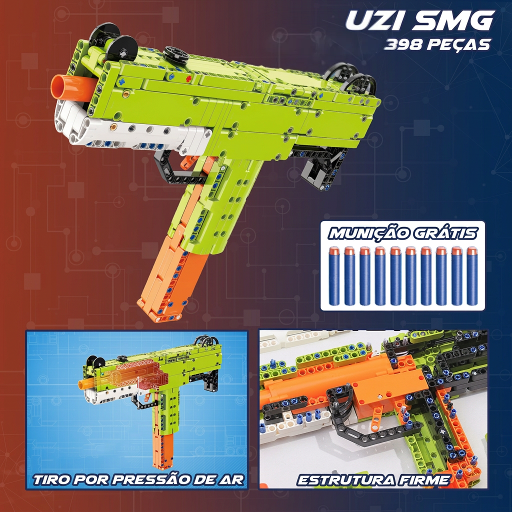 Mini UZI SMG (398 peças)