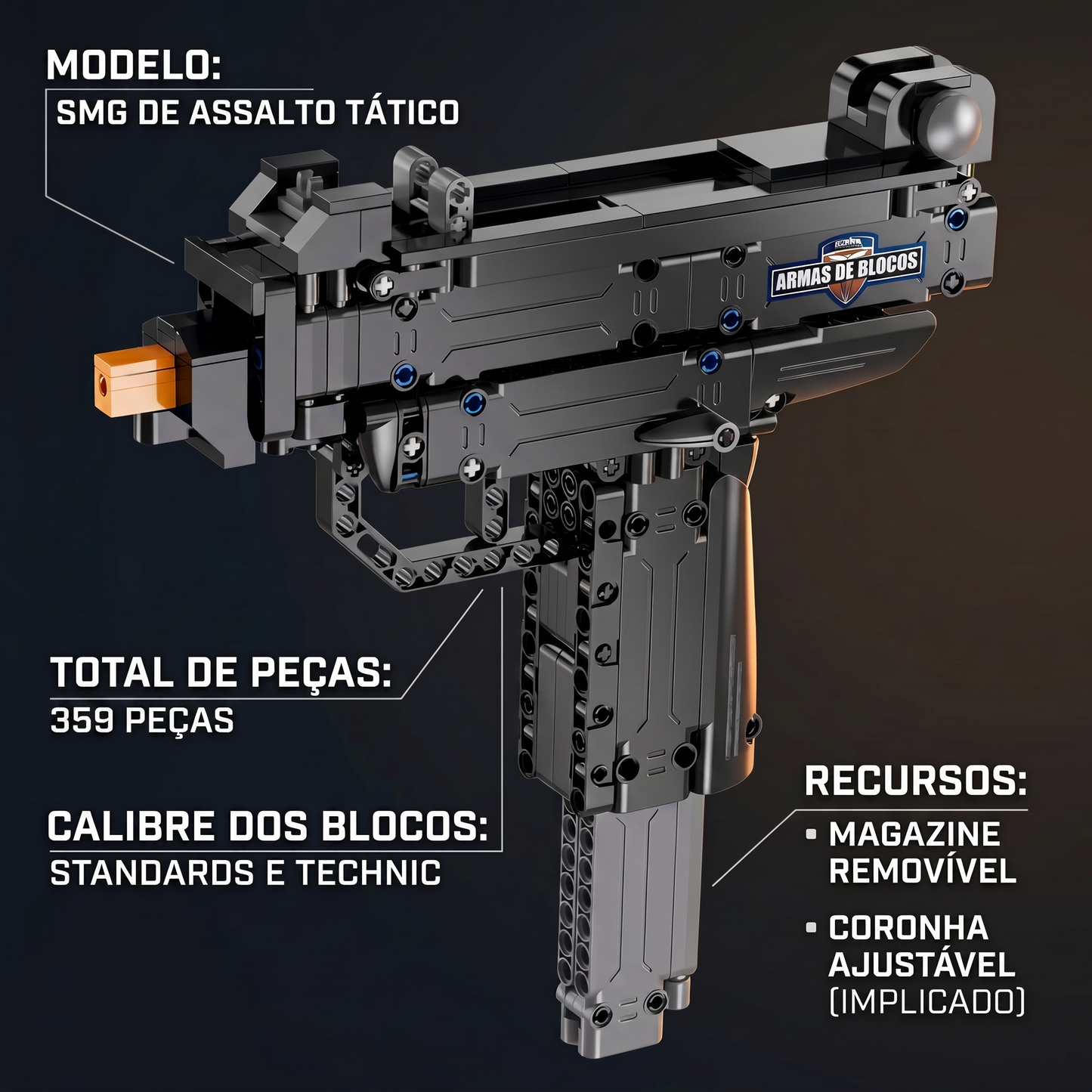 UZI Micro SMG (359 peças)