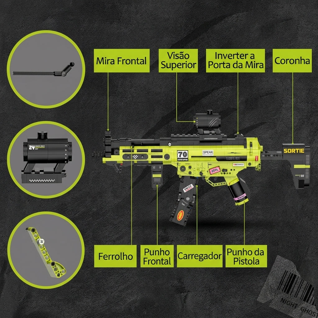 Submetralhadora MP5 (1698 peças)