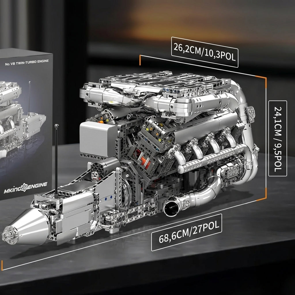 Motor Hypercar com Câmbio W16 (2899 peças)