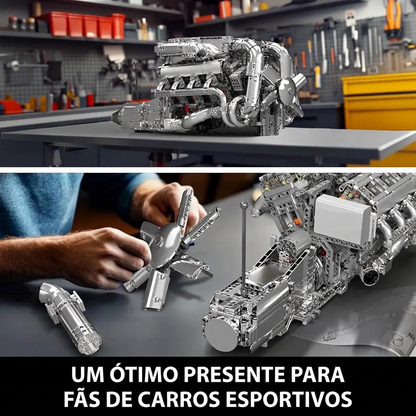 Motor Hypercar com Câmbio W16 (2899 peças)
