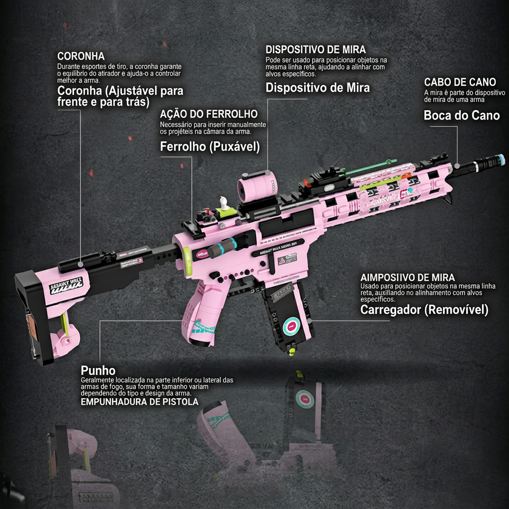 M4A1 Saccharine (1492 peças)