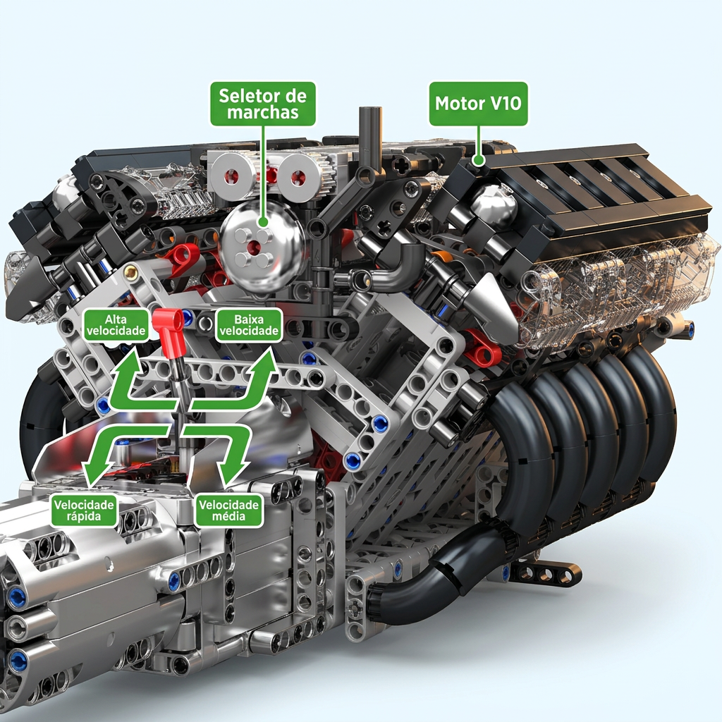 Motor V10 LFA (1834 peças)
