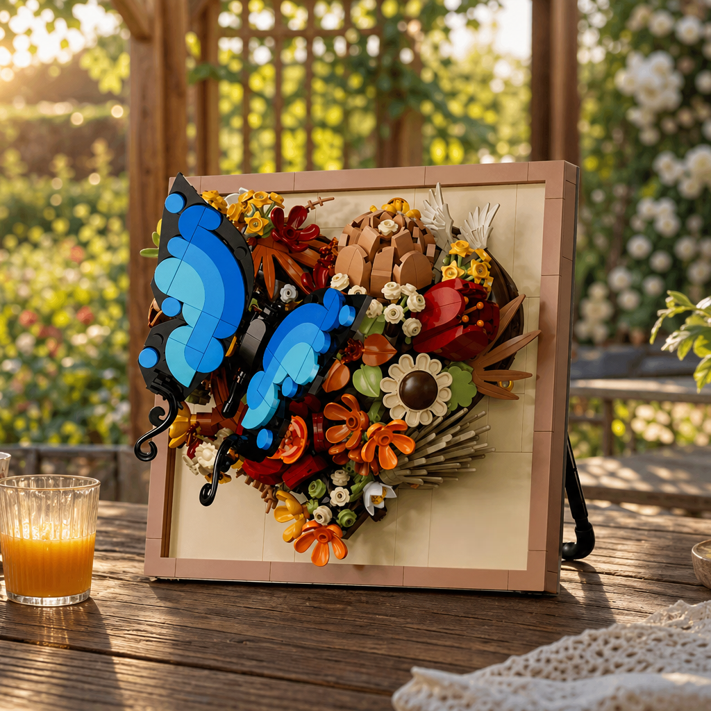 Moldura Floral 3D - Borboleta (765 peças)
