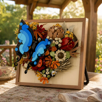 Moldura Floral 3D - Borboleta (765 peças)