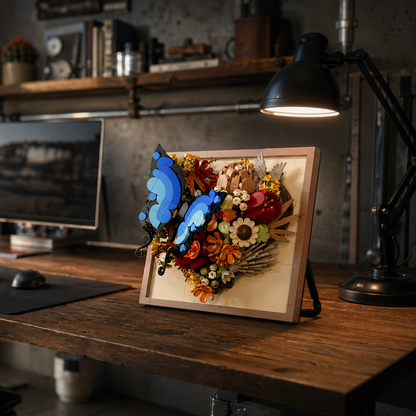Moldura Floral 3D - Borboleta (765 peças)