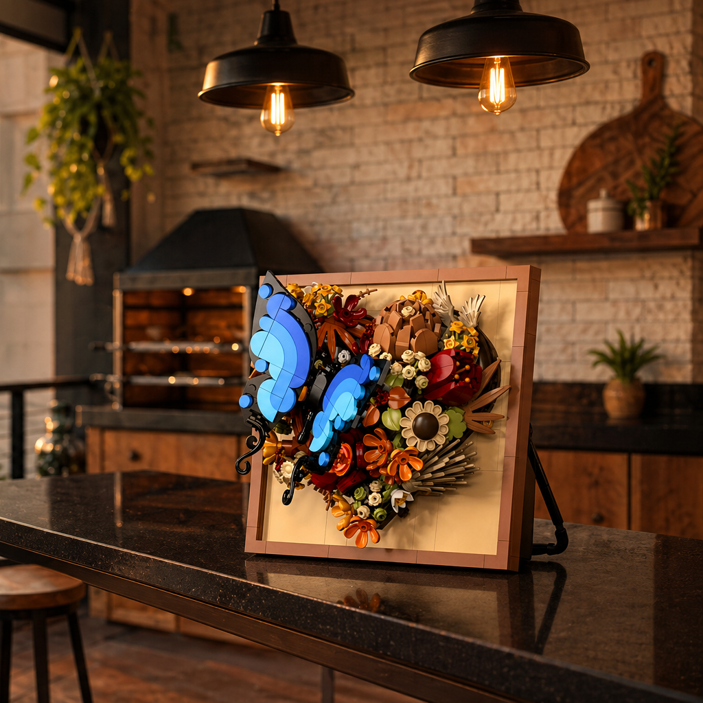 Moldura Floral 3D - Borboleta (765 peças)