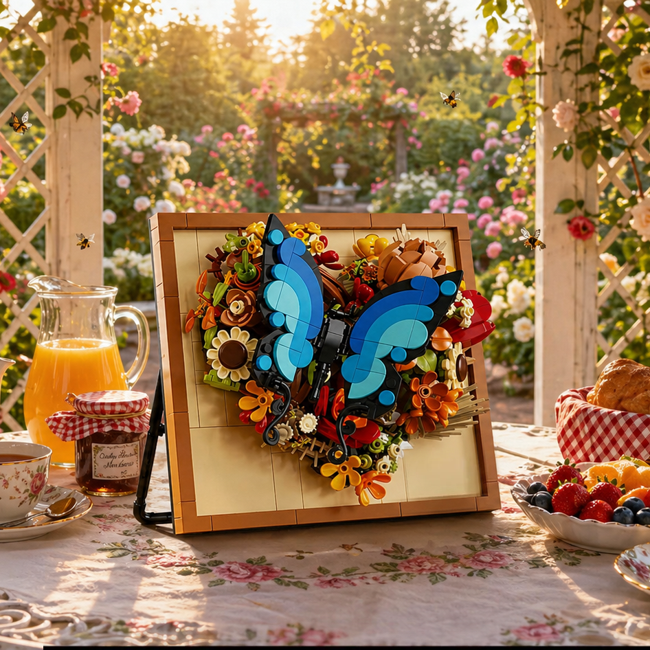 Moldura Floral 3D - Borboleta (765 peças)