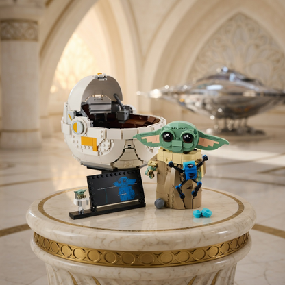 Baby Yoda no Carrinho Flutuante (1048 peças)