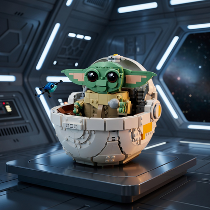 Baby Yoda no Carrinho Flutuante (1048 peças)