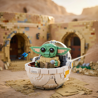 Baby Yoda no Carrinho Flutuante (1048 peças)