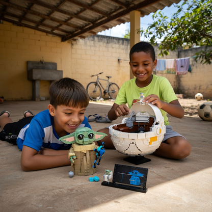 Baby Yoda no Carrinho Flutuante (1048 peças)
