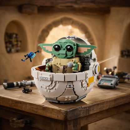 Baby Yoda no Carrinho Flutuante (1048 peças)