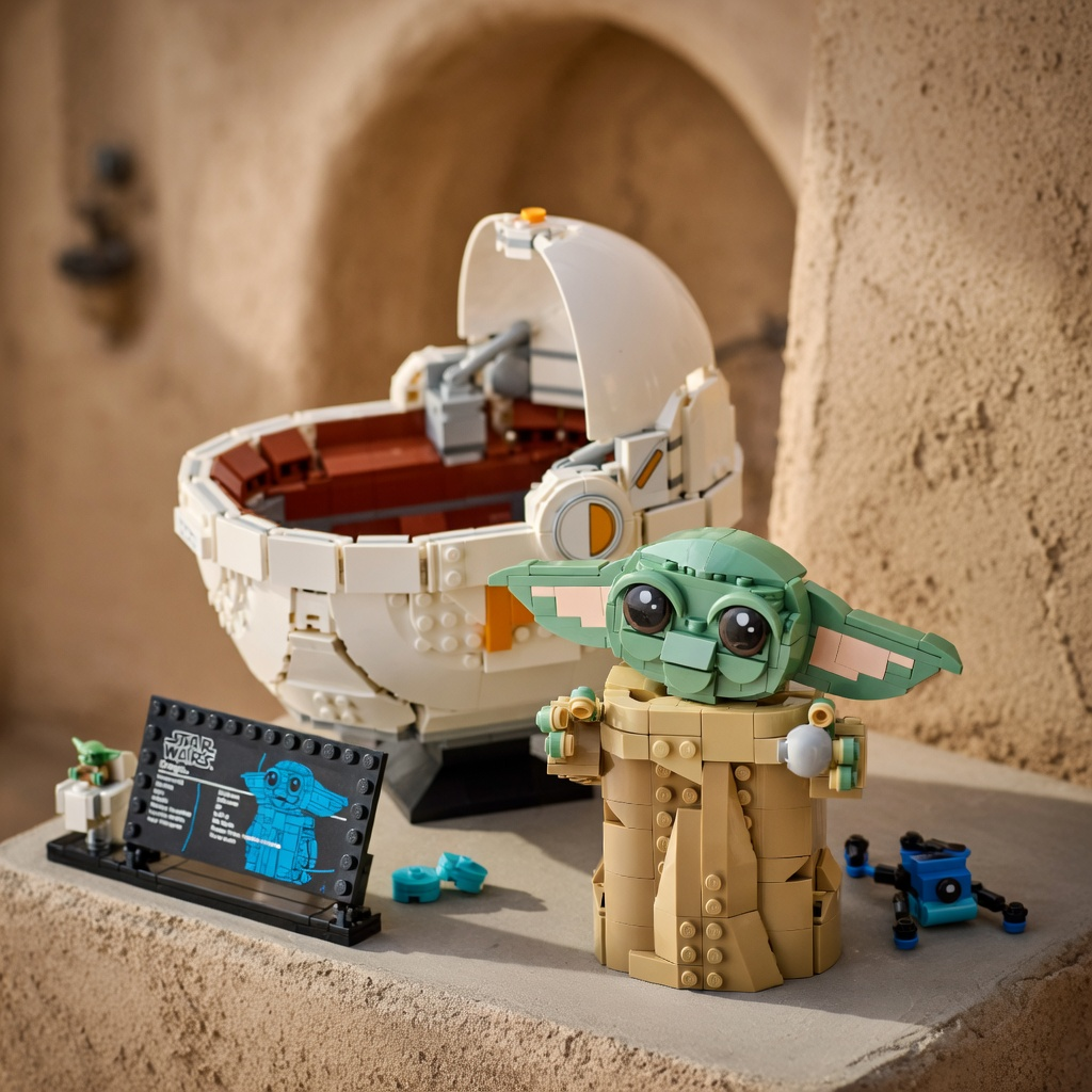 Baby Yoda no Carrinho Flutuante (1048 peças)