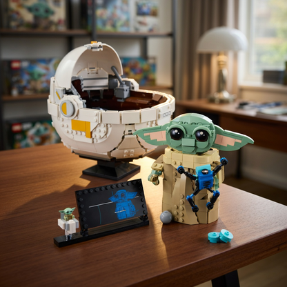 Baby Yoda no Carrinho Flutuante (1048 peças)
