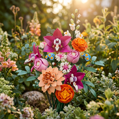 Buquê de Flores Rosa (749 peças)