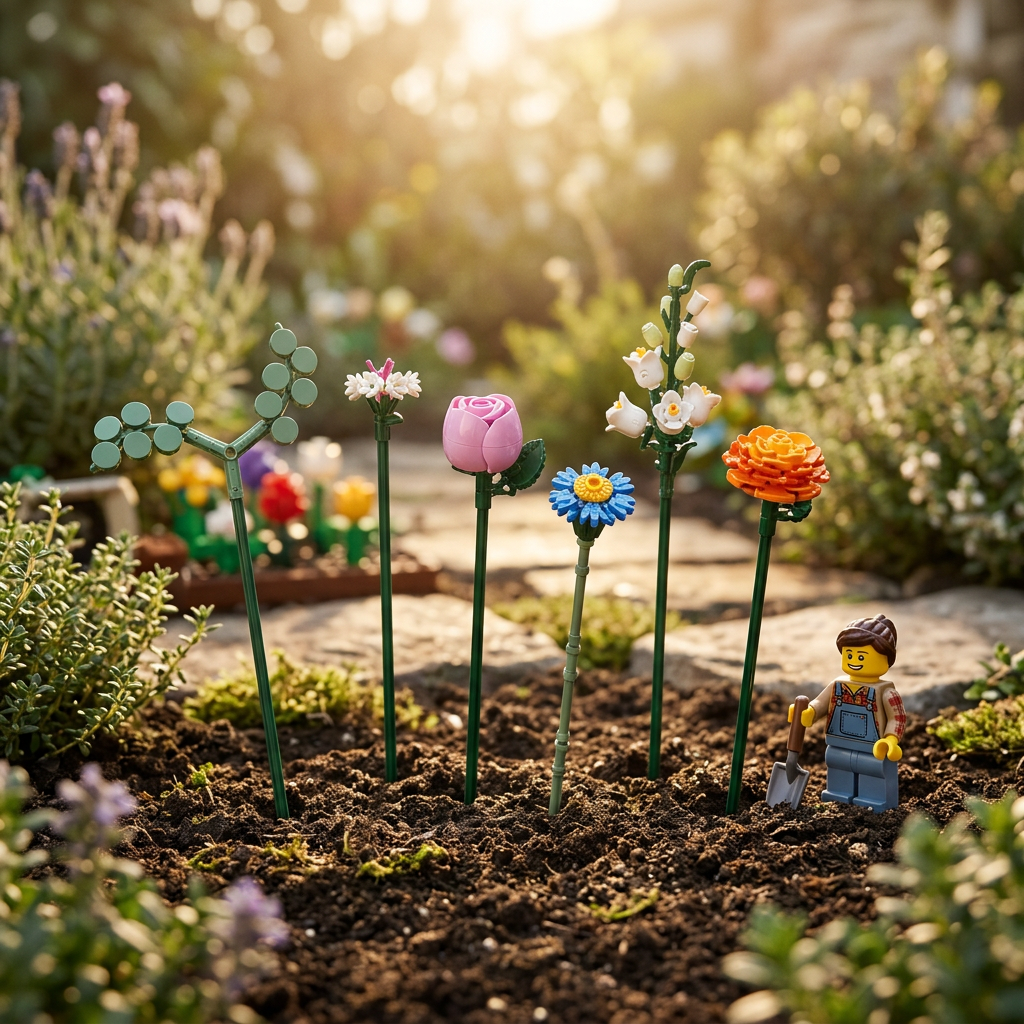 Buquê de Flores Rosa (749 peças)