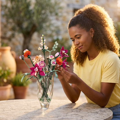 Buquê de Flores Rosa (749 peças)