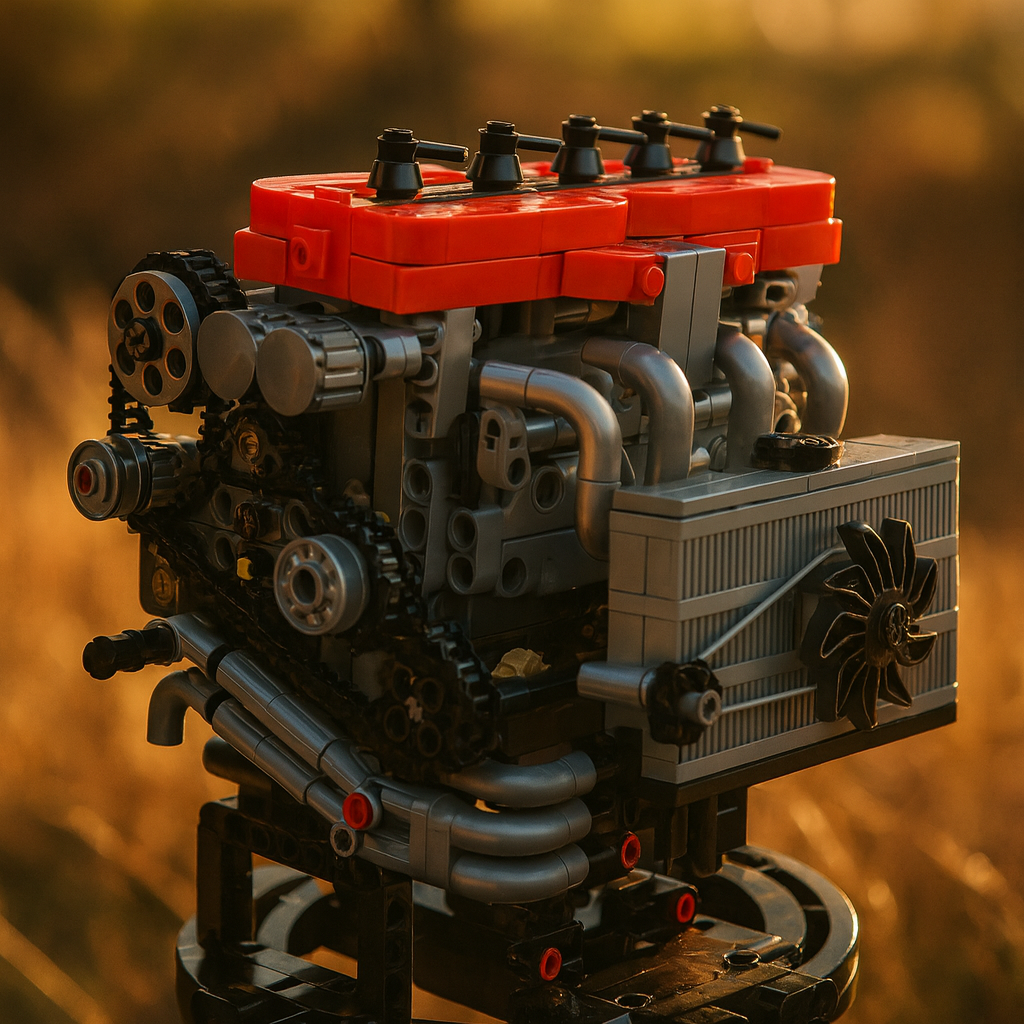 Motor 4G63T Turbo Inline-4 (811 peças)