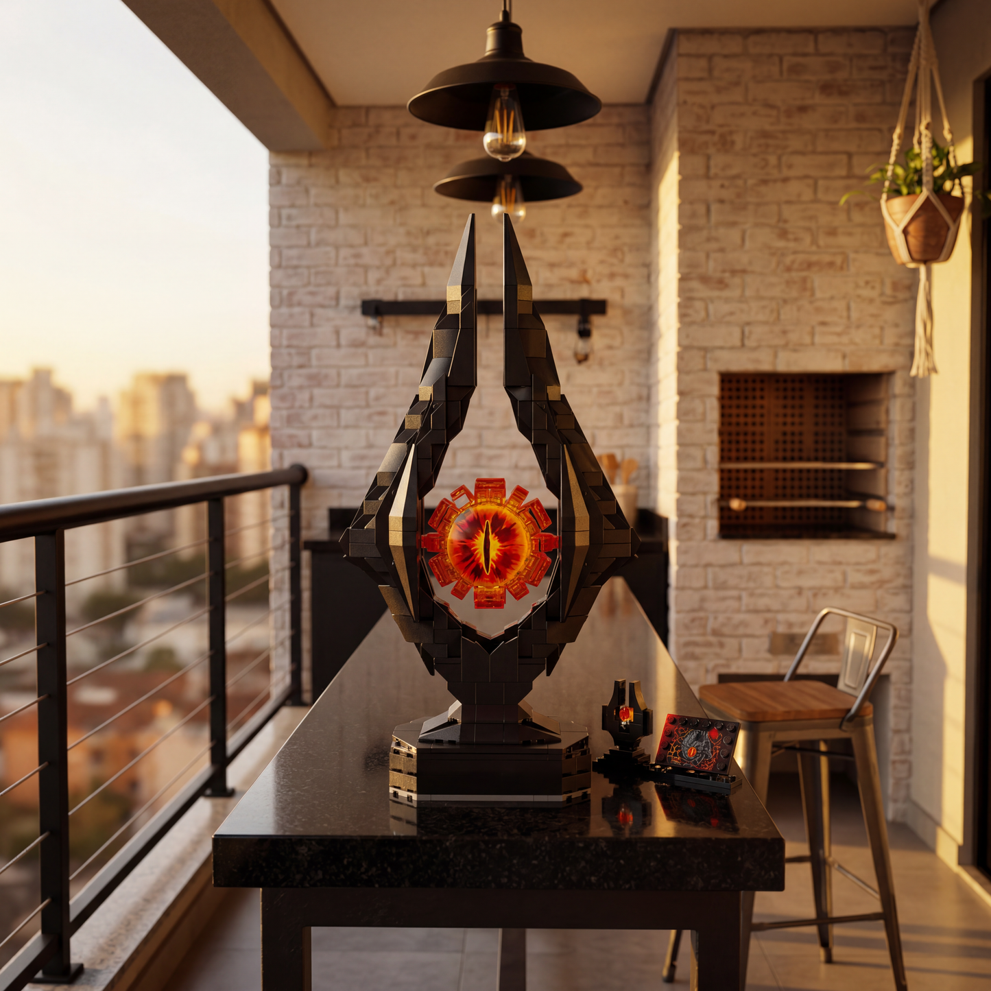 Olho de Sauron com Iluminação (925 peças)