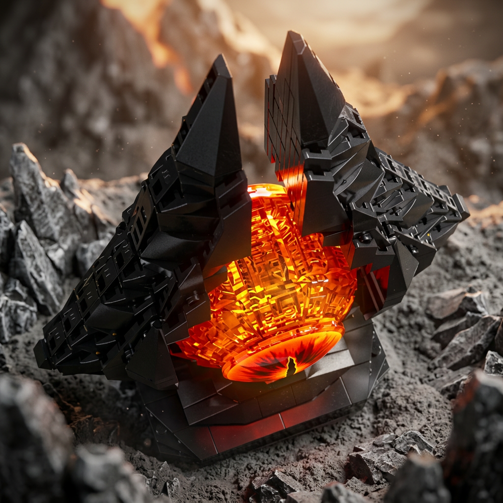 Olho de Sauron com Iluminação (925 peças)