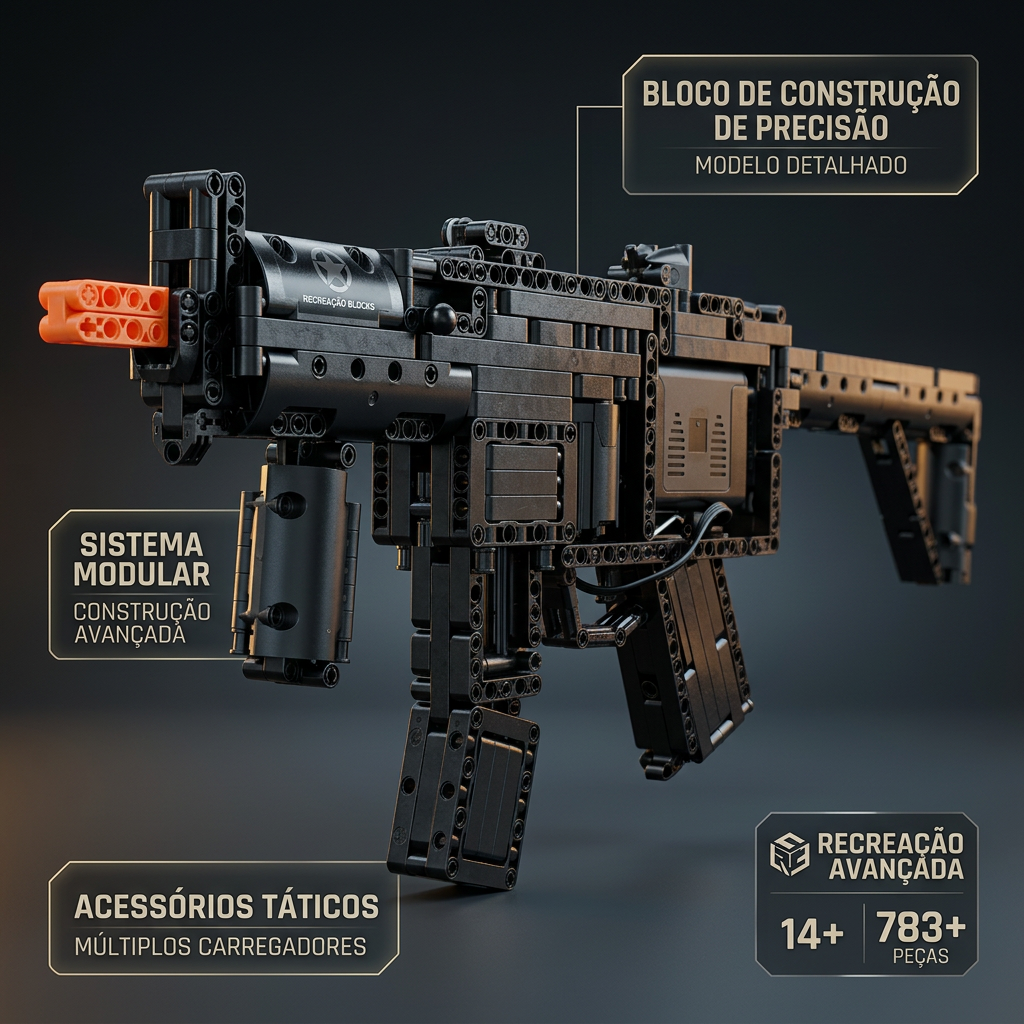 Submetralhadora HK MP5 (783 peças)