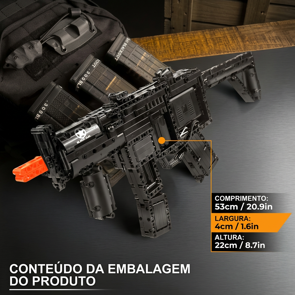 Submetralhadora HK MP5 (783 peças)