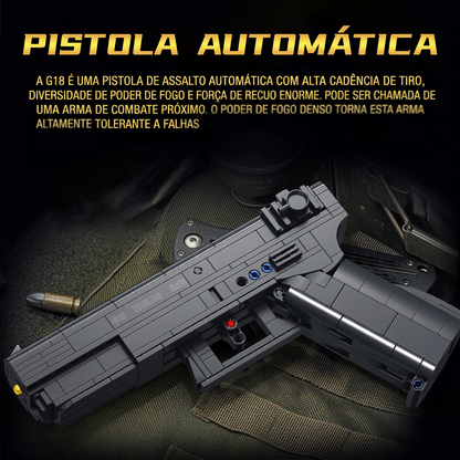 Pistola G18 Automática (336 peças)