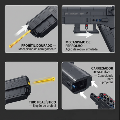 Pistola G18 Automática (336 peças)
