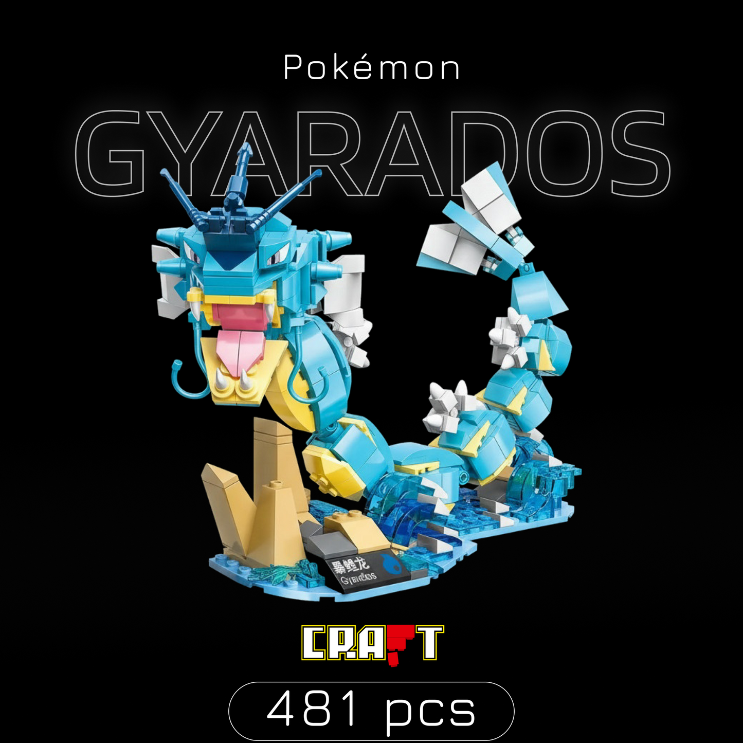 Pokémon - Gyarados (481 peças)