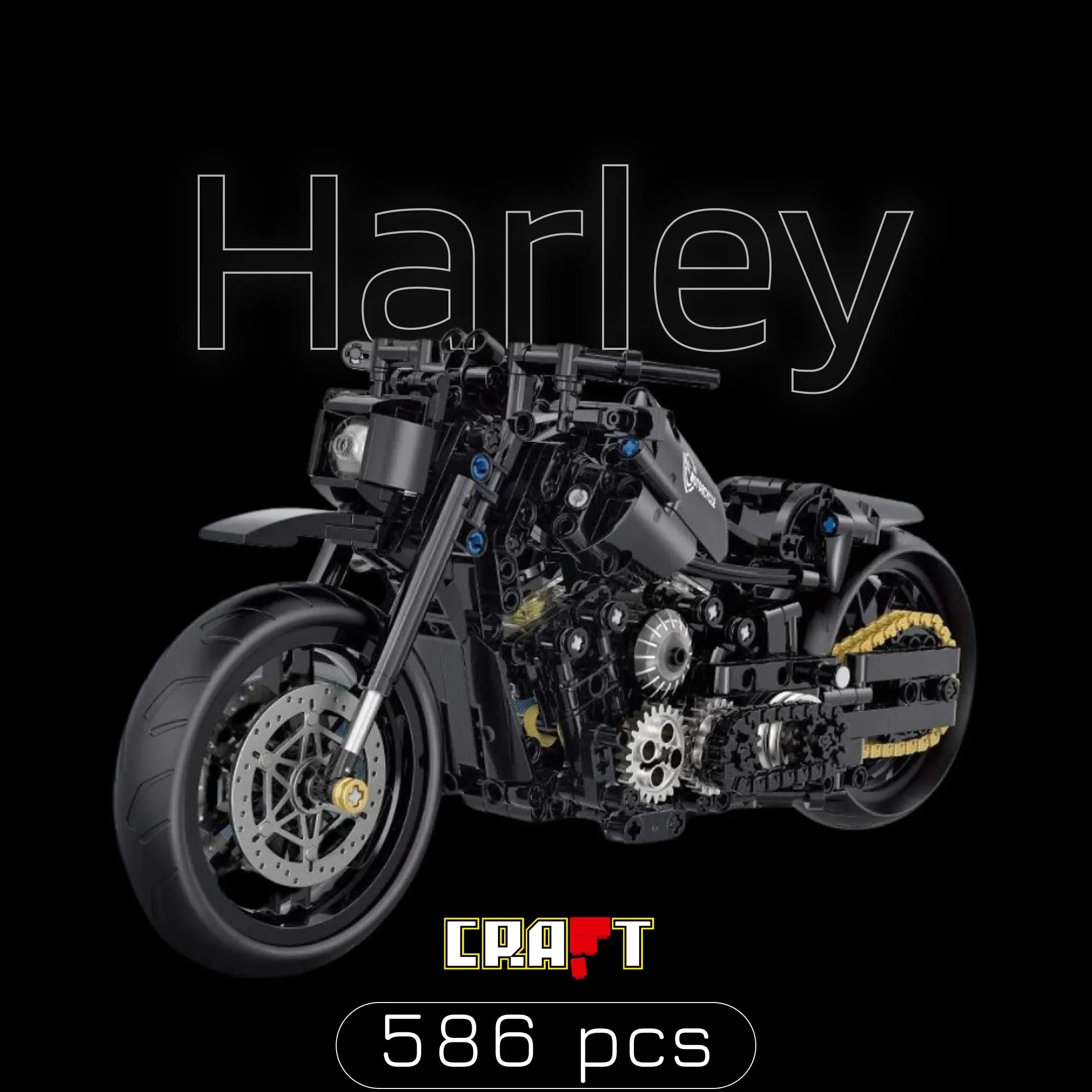 Harley Davidson (586 peças) – Brics Craft