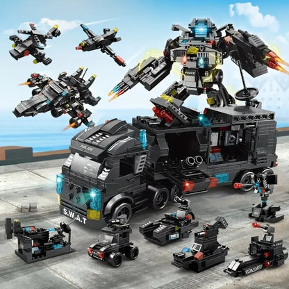 Helicóptero, Transformers e Caminhão (51 Brinquedos em 3) - Brics Craft