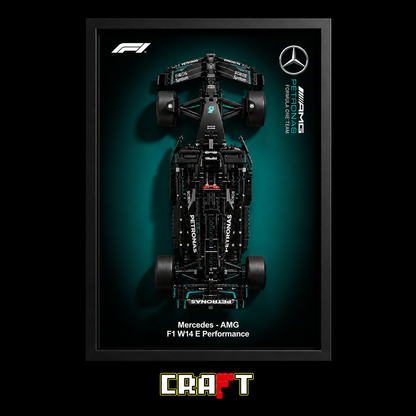 Quadro Fosco para a Fórmula-1 Mercedes-AMG W14