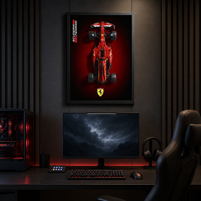 Quadro Fosco para a Fórmula-1 Ferrari SF24 Degrade