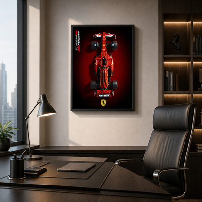 Quadro Fosco para a Fórmula-1 Ferrari SF24 Degrade