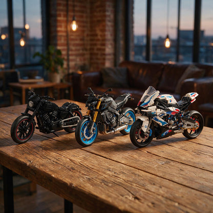 Kit Compre Junto Motos Brics Craft em Loft Industrial