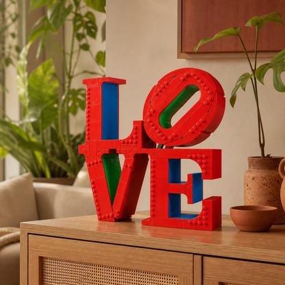 Escultura LOVE (791 peças)