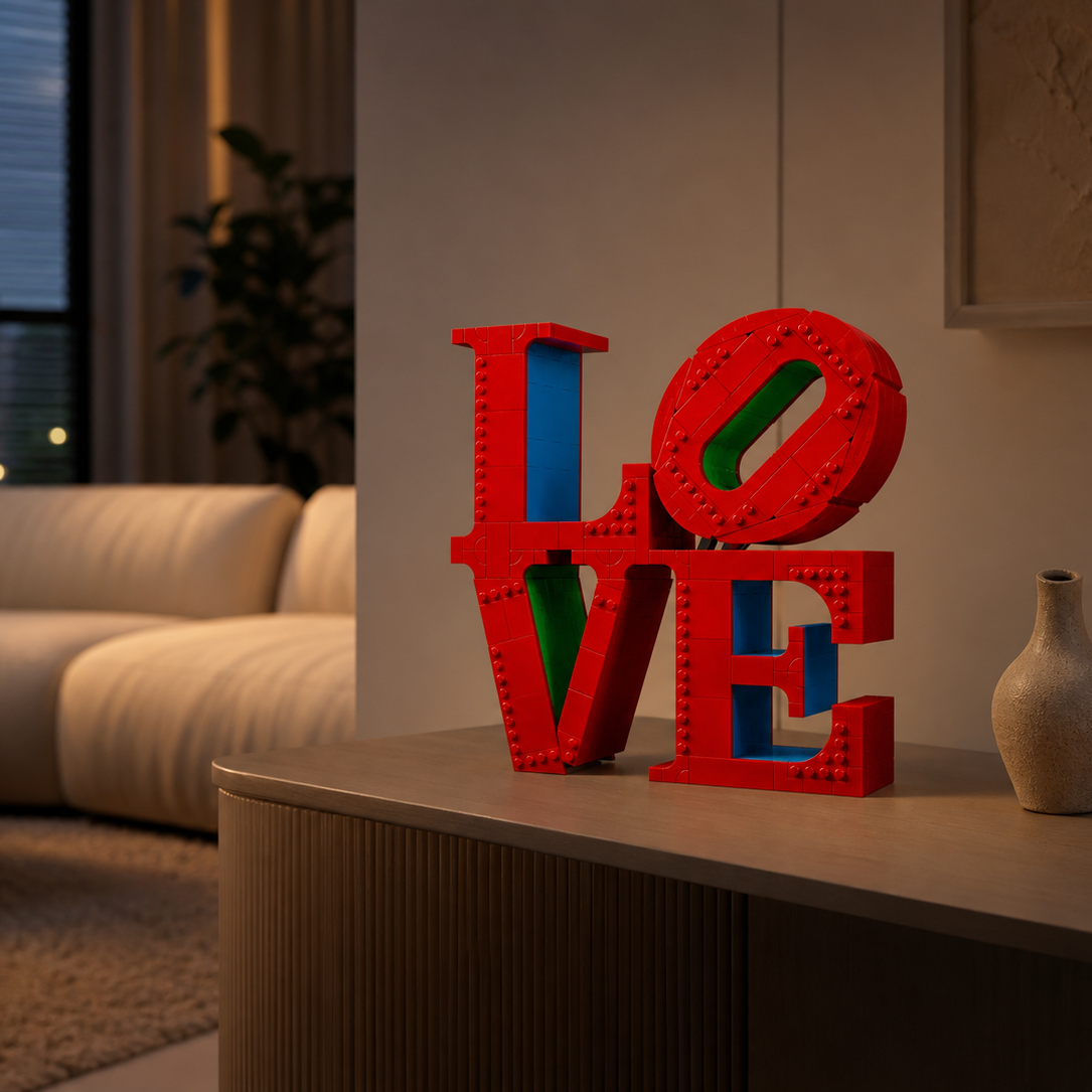 Escultura LOVE (791 peças)