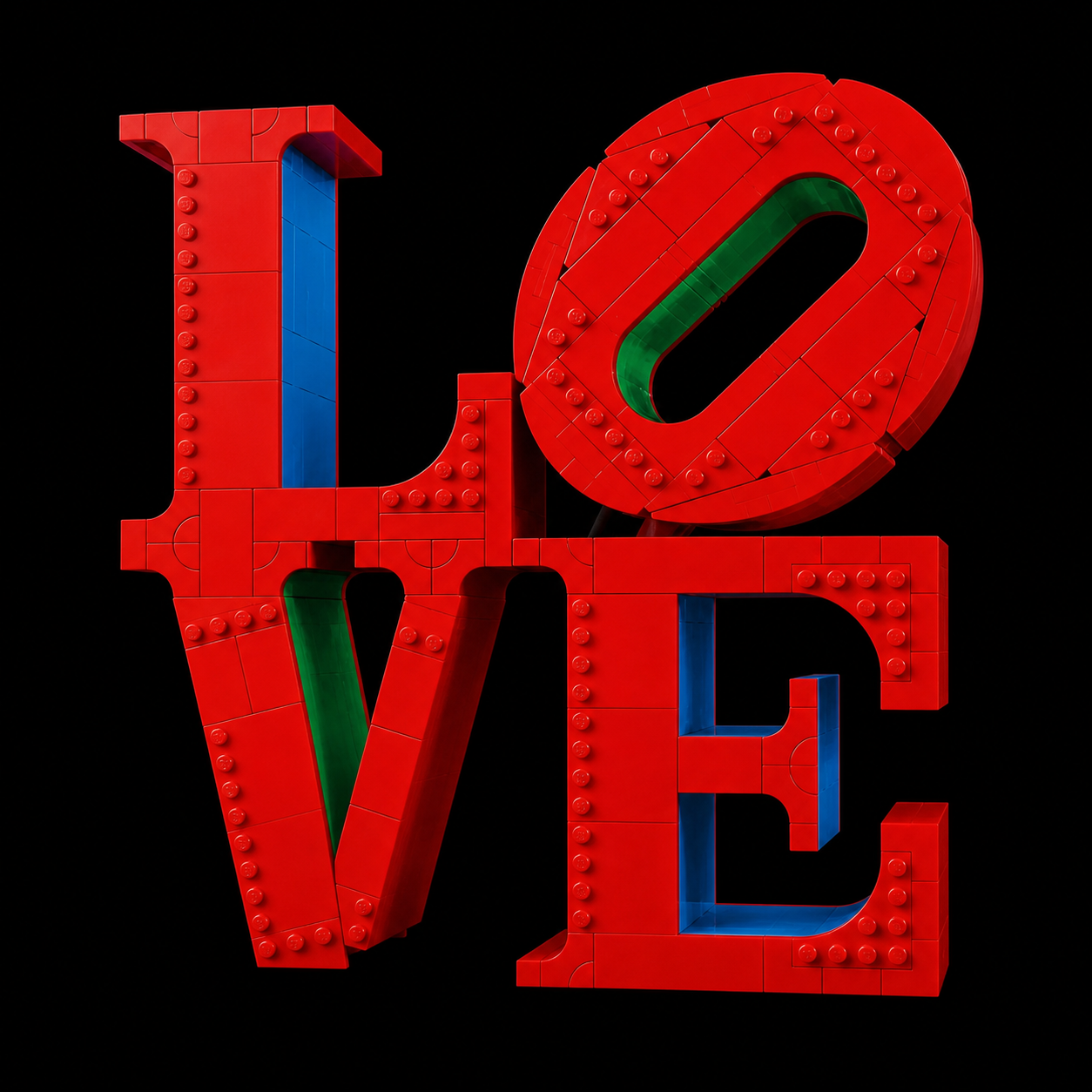 Escultura LOVE (791 peças)