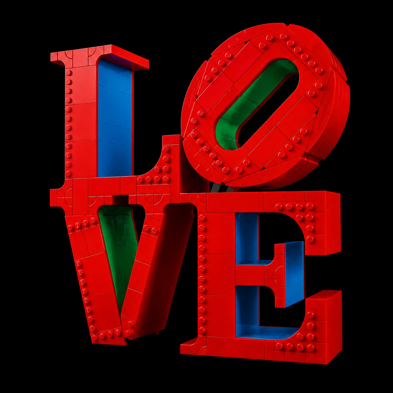 Escultura LOVE (791 peças)